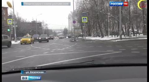 На Вяземской улице в Москве разметка вводит в ступор водителей