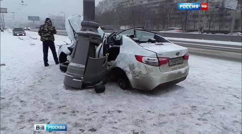 Московская осень прощается интенсивным снегопадом