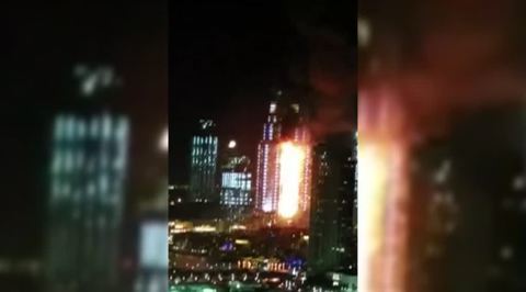 Пожар в отеле Дубая: новогоднее шоу отменять не стали