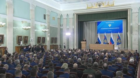Путин выступил на расширенном заседании коллегии Генпрокуратуры