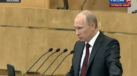 Выступление Владимира Путина в Госдуме