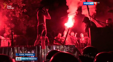 Поджог "Интера" словно под копирку срежиссирован с пожара в Доме профсоюзов