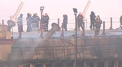 Пожар не повлиял на  строительство моста через бухту Золотой Рог
