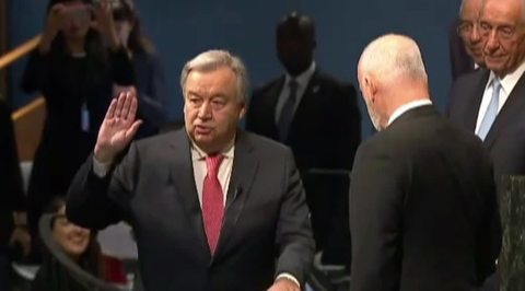 Новый генсек ООН приведен к присяге