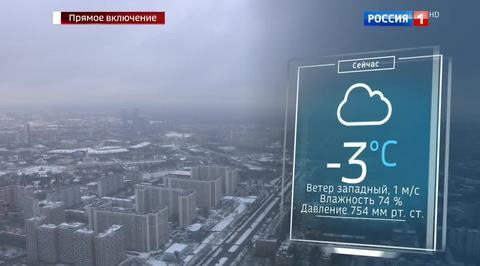 В Москве - снег и слабый мороз