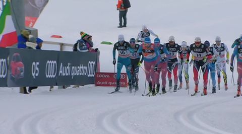 Сергей Устюгов снова на подиуме лыжного "Тур де Ски"