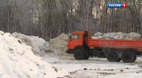 В Подмосковье выросли снегосвалки