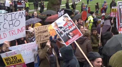 Лондон, Париж и Берлин митингуют против Трампа