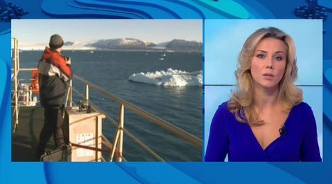 Hunting Icebergs From Oil Platforms in Arctic Seas