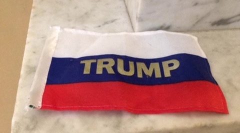 Активист закидал Трампа флажками и отправился за решетку