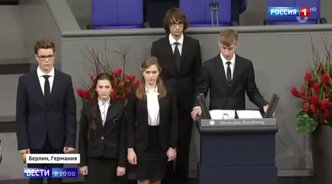 Russian High School Student Causes Uproar  With Comments in Bundestag Honoring German POWs