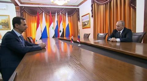 Асад поблагодарил Путина и Россию за победу над террористами в Сирии