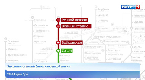 "Войковскую", "Водный стадион" и "Речной вокзал" вновь закроют