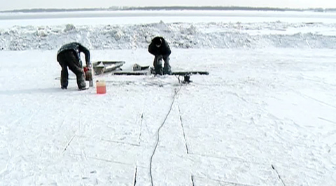 At -53 Centigrade Russians Are Preparing to Celebrate the Epiphany Holiday by Dipping