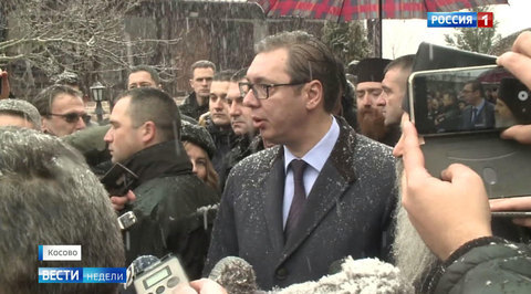 Вучич поддержал косовских сербов как мог