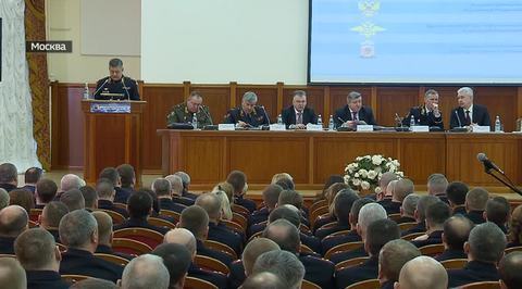 Moscow Hits Record Crime Lows - Mayor Sobyanin Summed Up Remarkable Year at Police Conference