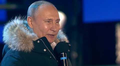 "Мы обречены на успех". Путин поблагодарил россиян за единство