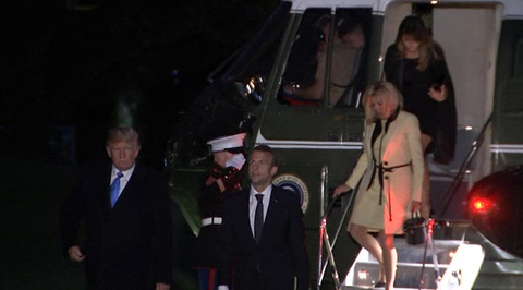 Мелания Трамп устроила праздничный ужин в честь приезда Макрона