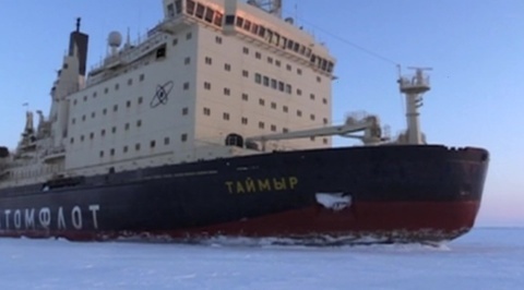 Russia’s Nuclear-Powered Icebreaker Begins Its Service: Clears Up Ice Along Yenisei River