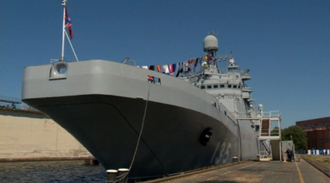 The Ivan Gren: New Landing Ship Finally Raises Its Colors, Fresh Out of the Kaliningrad Shipyards