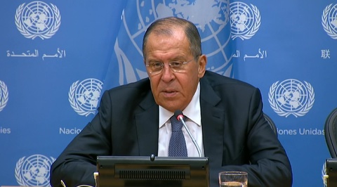 Пресс-конференции министра иностранных дел России Сергея Лаврова