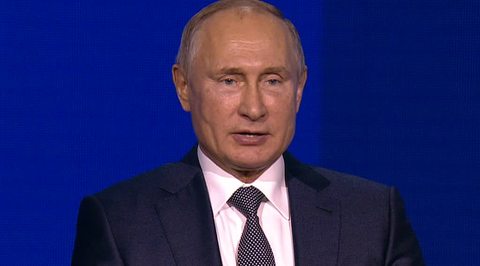 Выступление Владимира Путина на форуме "Россия зовет!"
