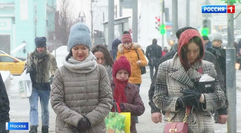 Морозы в столице сменились снегопадом