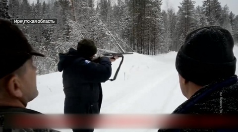 Губернаторская охота: чиновник расправился с медведем на глазах у внуков