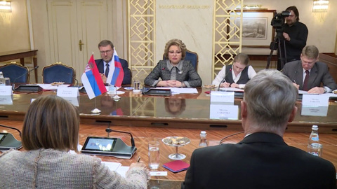 Валентина Матвиенко выразила уверенность в развитии сотрудничества между Россией и Сербией