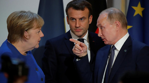 Путин обсудит с Меркель и Макроном ситуацию на юго-востоке Украины