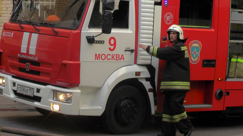 Пожар в офисном центре в Москве потушен