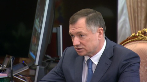 Путин провел рабочую встречу с зампредседателя правительства Хуснуллиным
