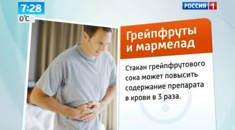 Мармелад и грейпфруты опасны для сердечников