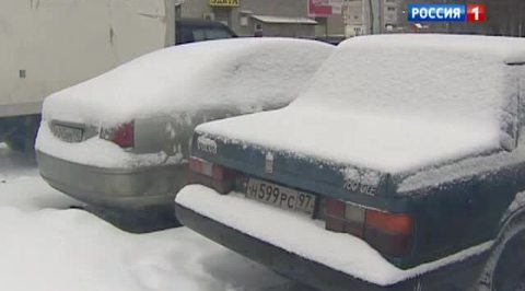 Долгопрудный утопает в снегу