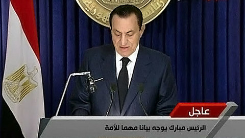 Речь Хосни Мубарака расколола египетское общество