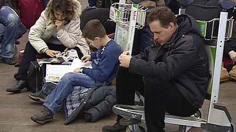 Потерянный багаж удерживает пассажиров в Домодедове