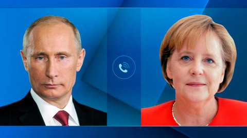 Путин поговорил с Меркель о провокациях Киева в Донбассе