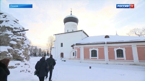 В Пскове восстанавливают храм Вознесения Снетогорского монастыря