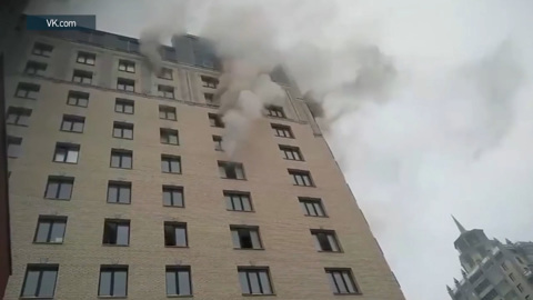В Екатеринбурге два человека пострадали при пожаре в офисном здании
