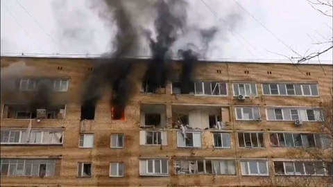 В жилой 9-этажке в подмосковных Химках прогремел взрыв