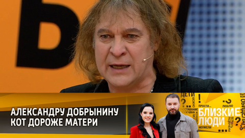 "Это мой сын умер!" –  Добрынин признался, что кот ему дороже матери