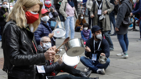 В Риме проходит новая акция протеста против ковид-сертификатов