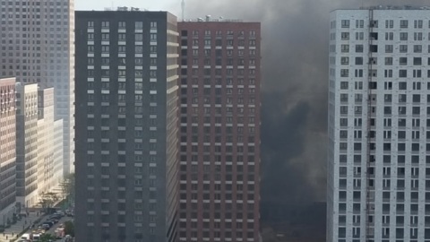 Пожарные ликвидировали возгорание на севере Москвы