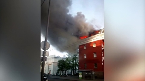В Петрозаводске произошёл пожар в старейшем отеле города