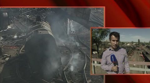 ЧП под Ростовом: 12 вагонов полностью сгорели, пострадали 29 человек