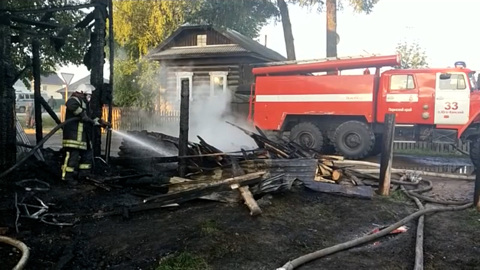 В пожаре под Пермью погибли трое детей и один взрослый