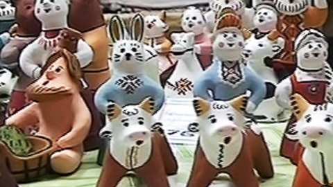 Каргопольская глиняная игрушка