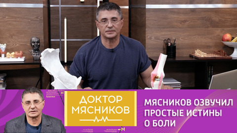 Доктор Мясников озвучил простые истины о боли