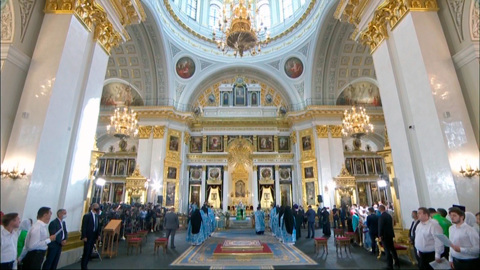 Патриарх Кирилл освятил собор Казанской иконы Божией Матери в столице Татарстана
