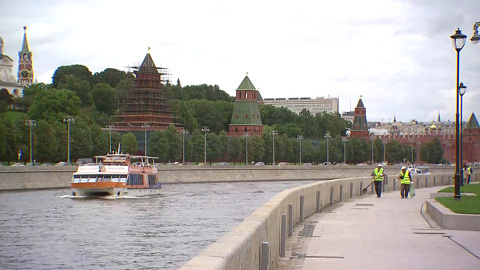 Температура воды в Москве-реке опустилась до +20°С